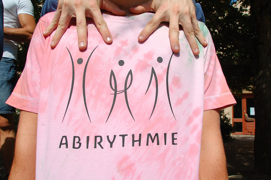 T-Shirt mit Aufdruck Abirythmie